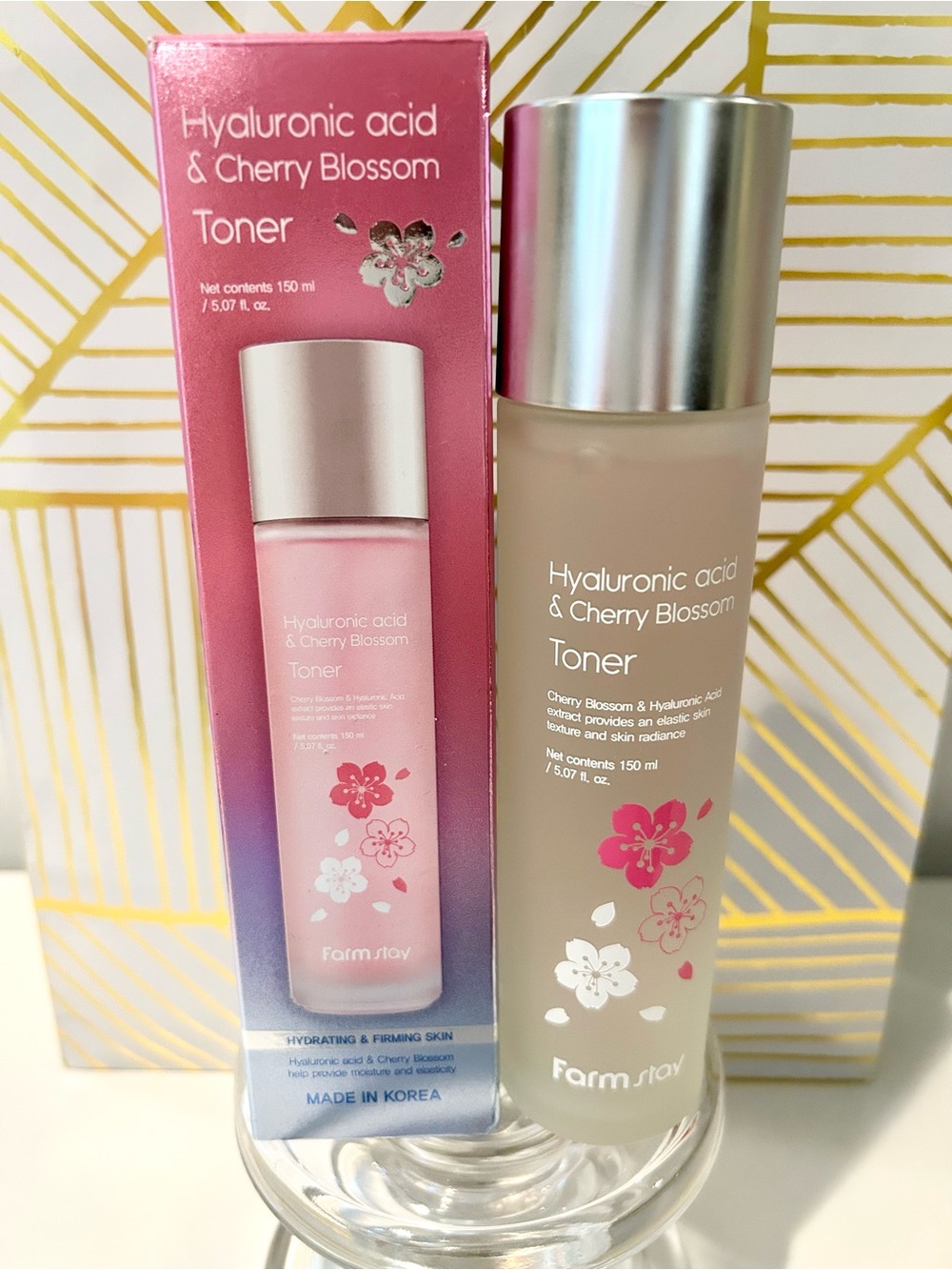 ✨ Farmstay Hyaluronic Acid & Cherry Blossom Toner | Full Size | Factory Sealed